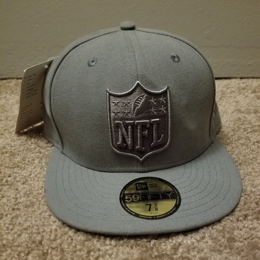 NFL shield SAMPLE fitted hat 59fifty size 7 3/8